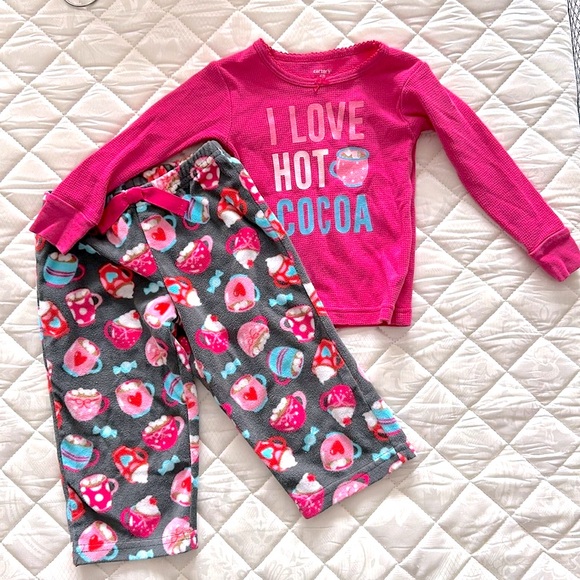 Carter's Other - Carters Brand Baby Girl Christmas Pajama Set - Size 18mths “I love hot cocoa”
